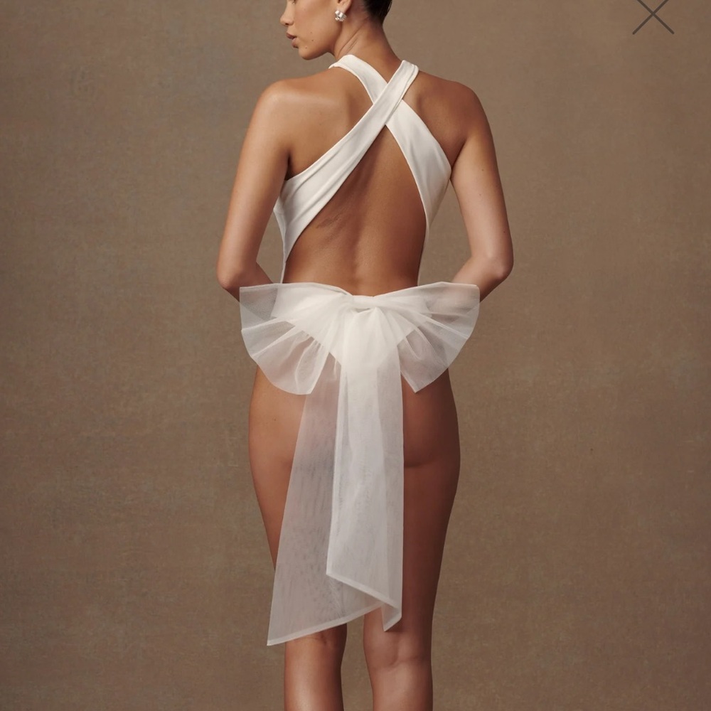 Meshki White One Piece Swimsuit